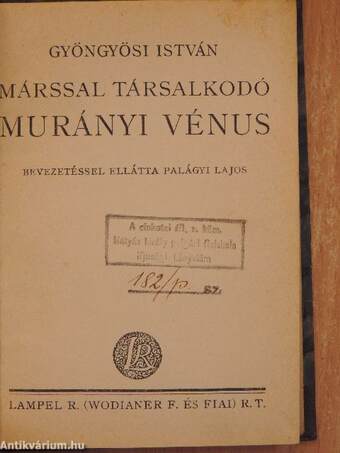 Márssal társalkodó Murányi Vénus