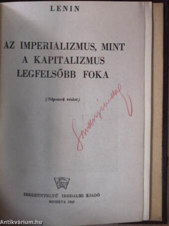 Az imperializmus, mint a kapitalizmus legfelsőbb foka/Klasszikus kapitalizmus és imperializmus