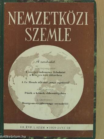 Nemzetközi Szemle 1959. január-december I-III.