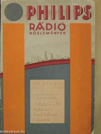Philips rádió közlemények 1929. január