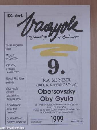 Vagyok 1999. szeptember