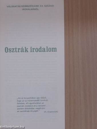 Osztrák irodalom