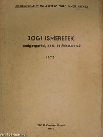 Jogi ismeretek