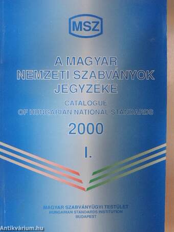 A magyar nemzeti szabványok jegyzéke 2000. I.