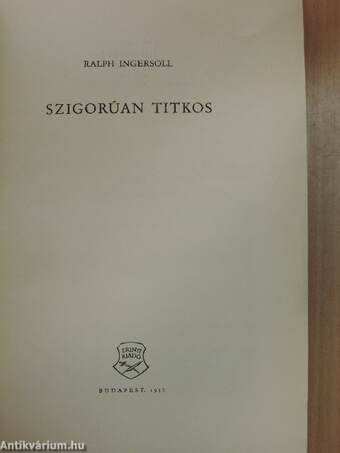 Szigorúan titkos