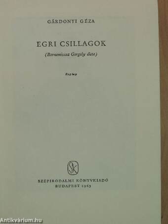 Egri csillagok