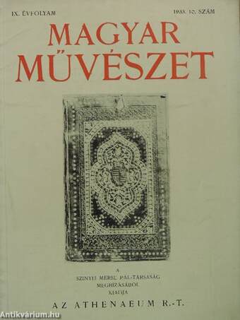 Magyar Művészet 1933/10.