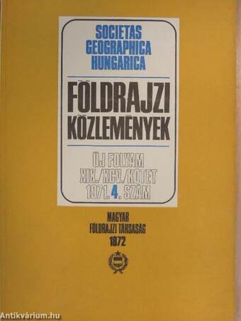 Földrajzi Közlemények 1971/4.