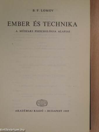 Ember és technika