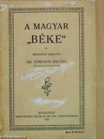 A magyar "béke"