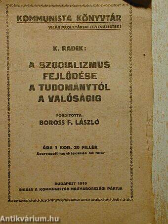 A szocializmus fejlődése a tudománytól a valóságig