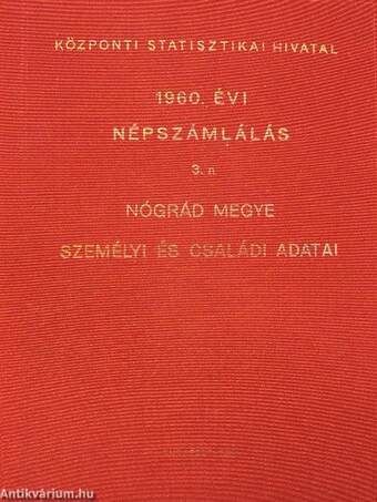 1960. évi népszámlálás 3. n.