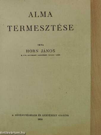 Alma termesztése