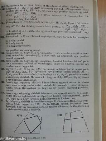 Geometriai feladatok gyűjteménye I.