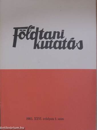 Földtani Kutatás 1983/1-4.