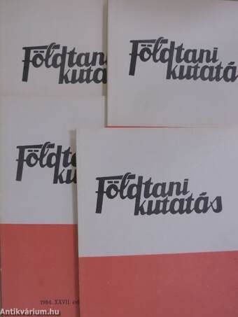 Földtani Kutatás 1984/1-4.