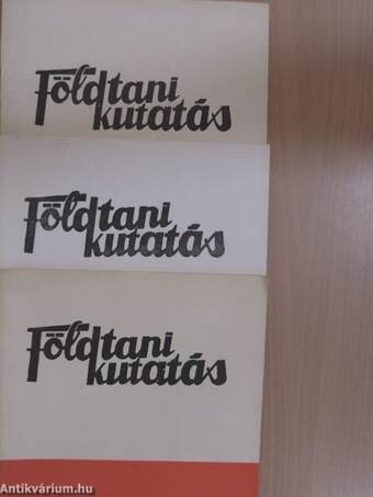 Földtani Kutatás 1969/1-4.