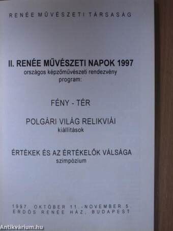 II. Renée Művészeti Napok 1997