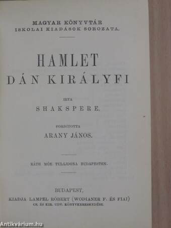 Bánk bán/Hamlet dán királyfi/Cyrano de Bergerac