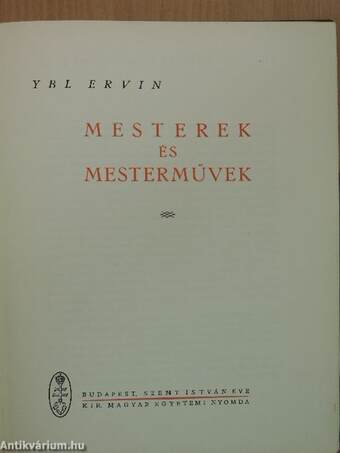 Mesterek és mesterművek