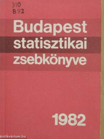 Budapest statisztikai zsebkönyve 1982