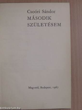 Második születésem