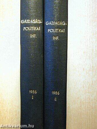 Gazdaságpolitikai Információk 1986. január-december I-II.