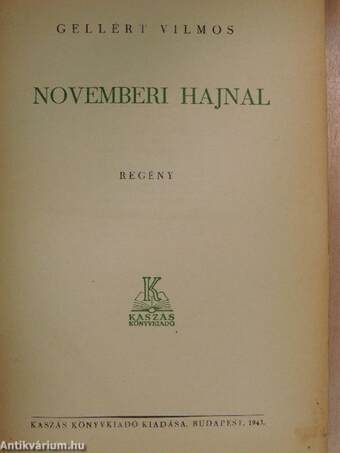 Novemberi hajnal