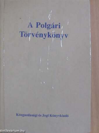 A Polgári Törvénykönyv