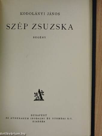 Kántor József megdicsőülése/Szép Zsuzska