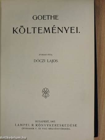 Goethe költeményei