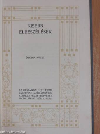 Kisebb elbeszélések V.