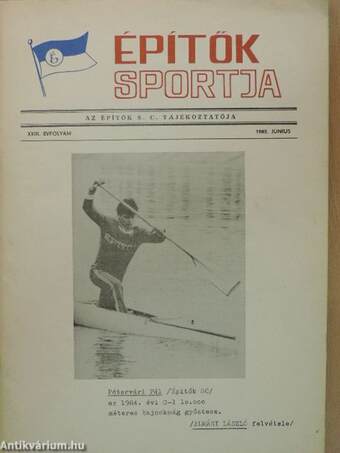 Építők sportja 1985. június