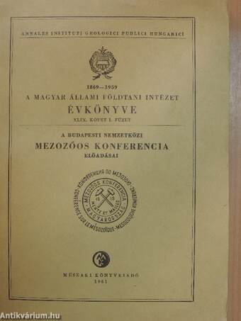 A Magyar Állami Földtani Intézet Évkönyve 1961/1.