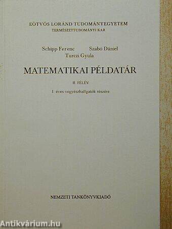 Matematikai példatár II. félév