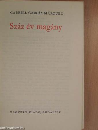 Száz év magány