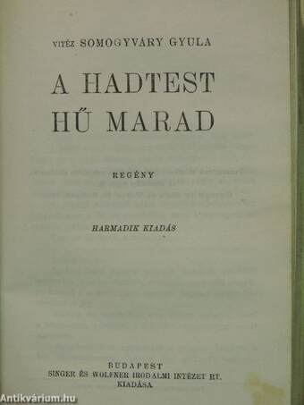 A pirossapkás kislány I-II./A hadtest hű marad I-II.