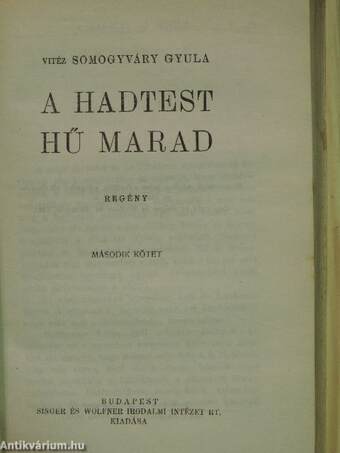 A pirossapkás kislány I-II./A hadtest hű marad I-II.