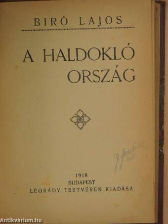 A mélység lakói/A haldokló ország