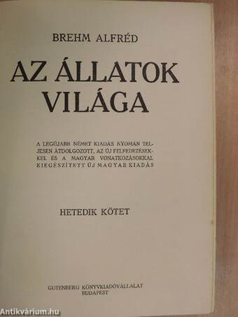 Brehm - Az állatok világa 7.