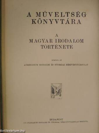 A magyar irodalom története 1900-ig