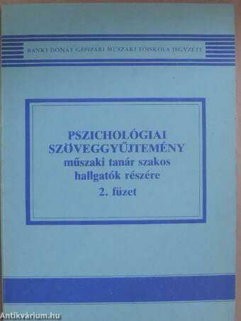 Pszichológiai szöveggyűjtemény 2.