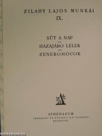 Süt a nap/Hazajáró lélek/Zenebohócok