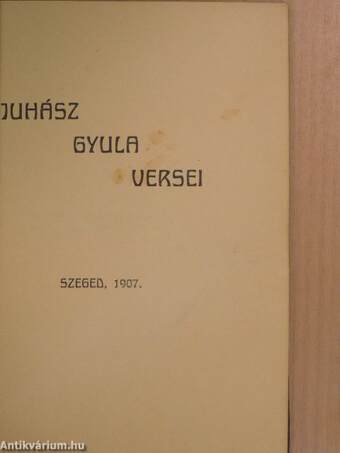 Juhász Gyula versei
