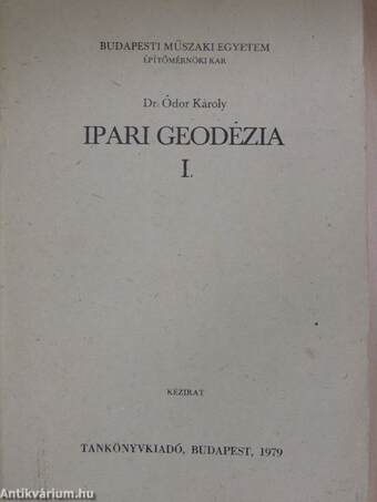 Ipari geodézia I.