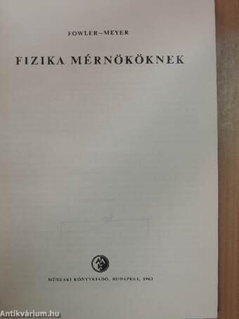 Fizika mérnököknek