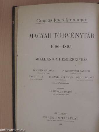 1836-1868. évi törvényczikkek