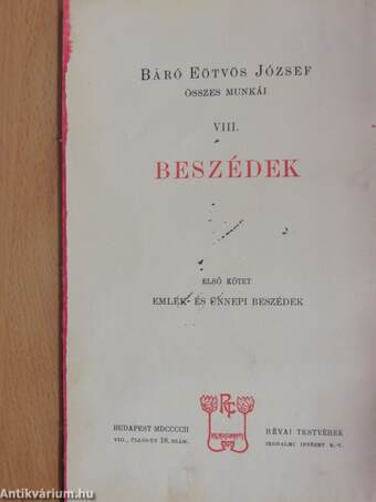 Beszédek I.