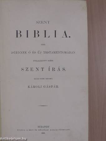 Szent Biblia