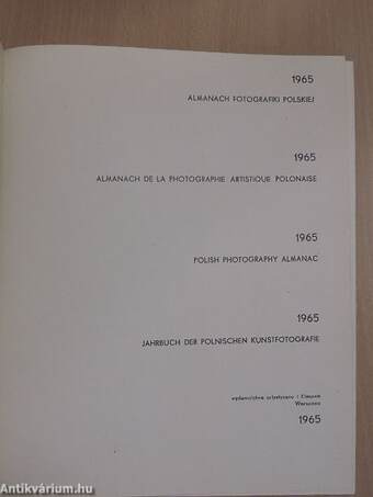 Almanach fotografiki Polskiej 1966